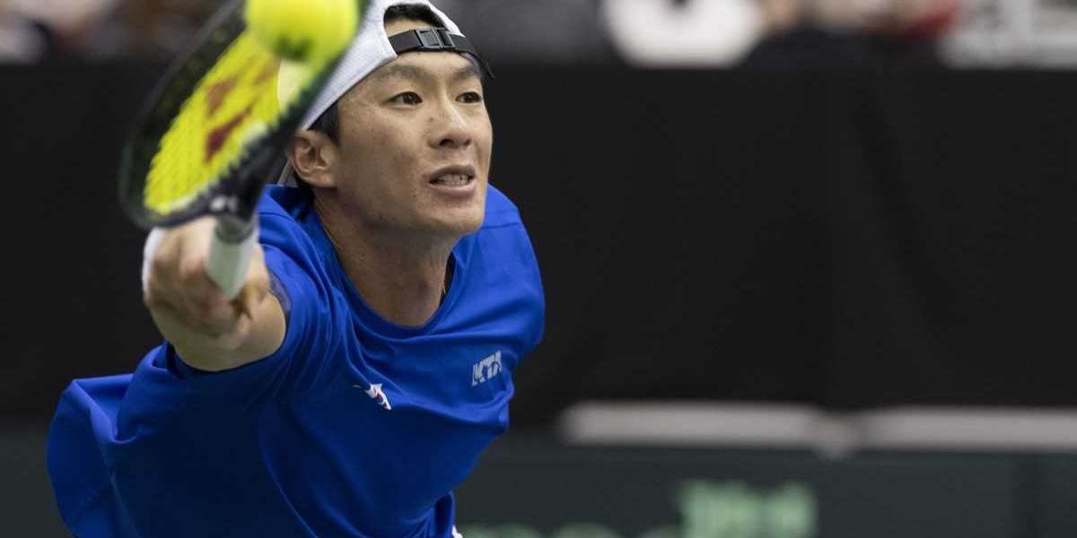 Seongchan Hong, eliminated in the first round of ATP 1000 series BNP Paribas Open tennis