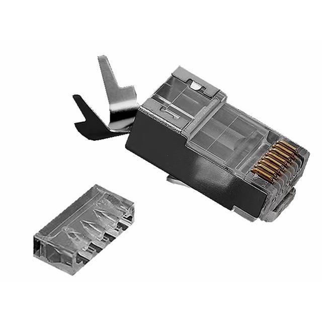 Ease Electronics | RJ45-7C | ET25265271 | RJ45 Connector Modular Plug, Shielded, Polycarbonate | Modular Connector Plugs | Enrgtech LTD