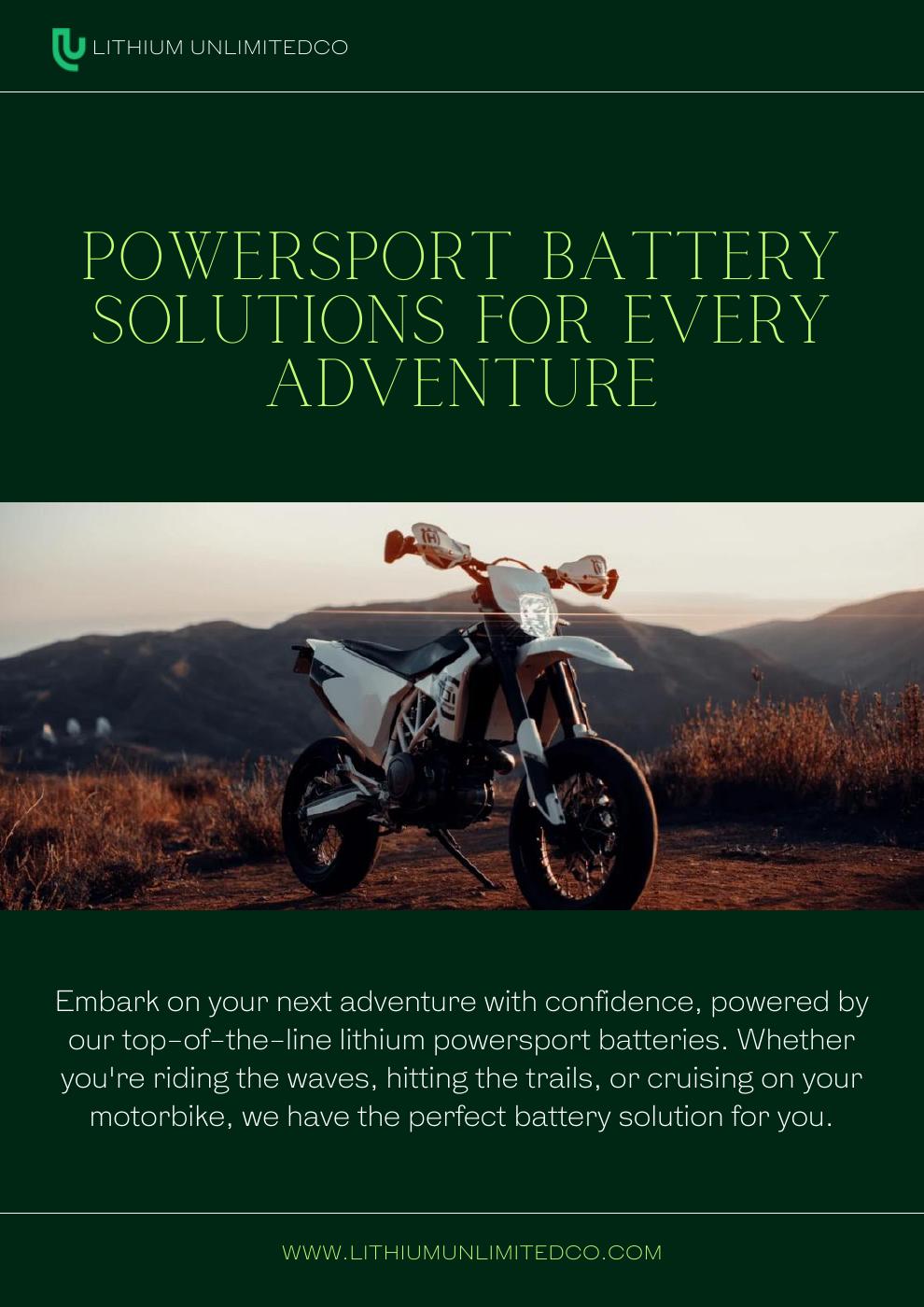 Powersport Battery Solutions for Every Adventure