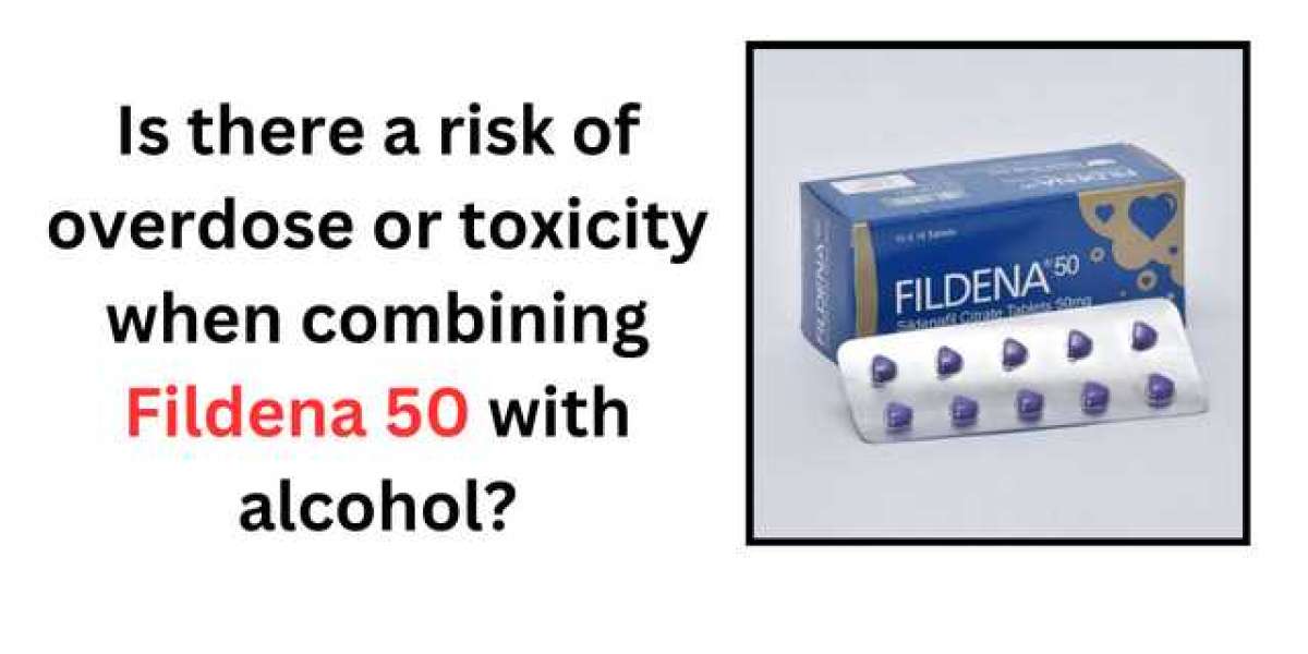 Is there a risk of overdose or toxicity when combining Fildena 50 with alcohol?